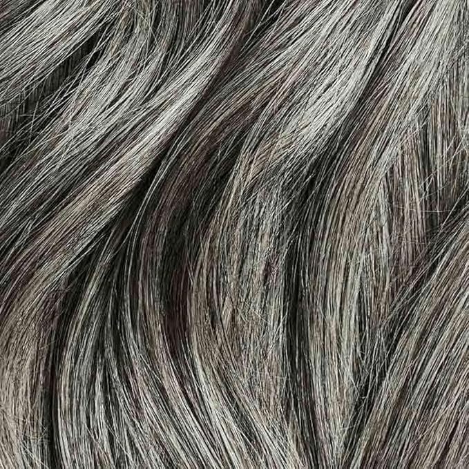 Luxy 100% Remy Human Hair - Seamless Clip-In Hair Extensions - Multi-Dimensional Color for Natural Blending, Adds Volume & Length 180 grams 20" Light Gray Seamless
