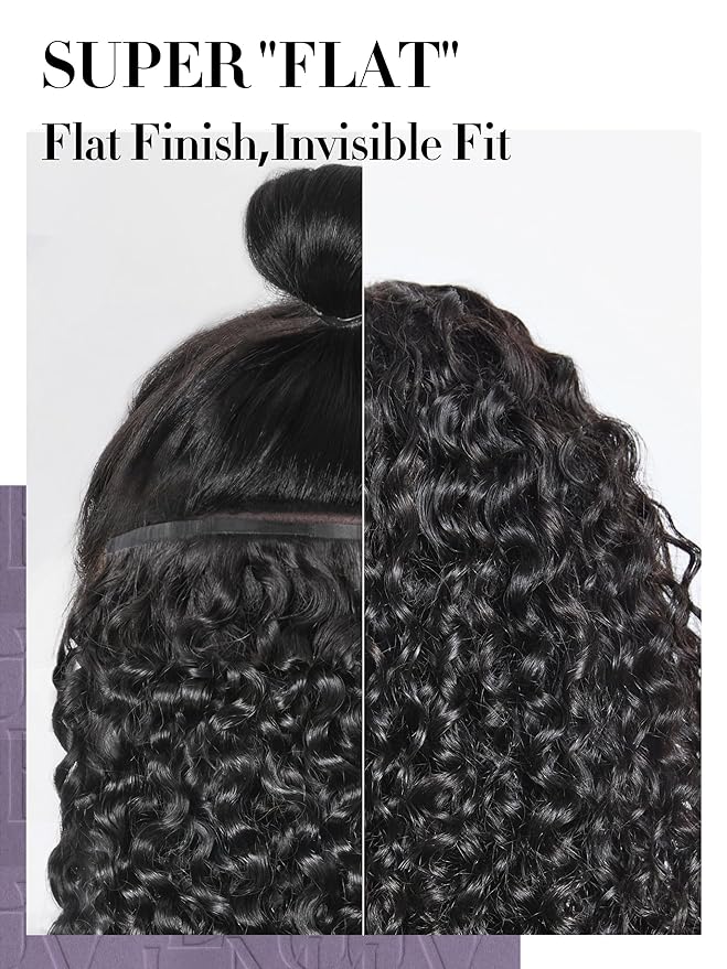 LUVME Burmese Curly Clip in Hair Extensions Real Human Hair Messy Curly Clip Ins Fullness with 1 Pack for Women Brazilian Remy Human Hair Natural Black 135g 20Inch