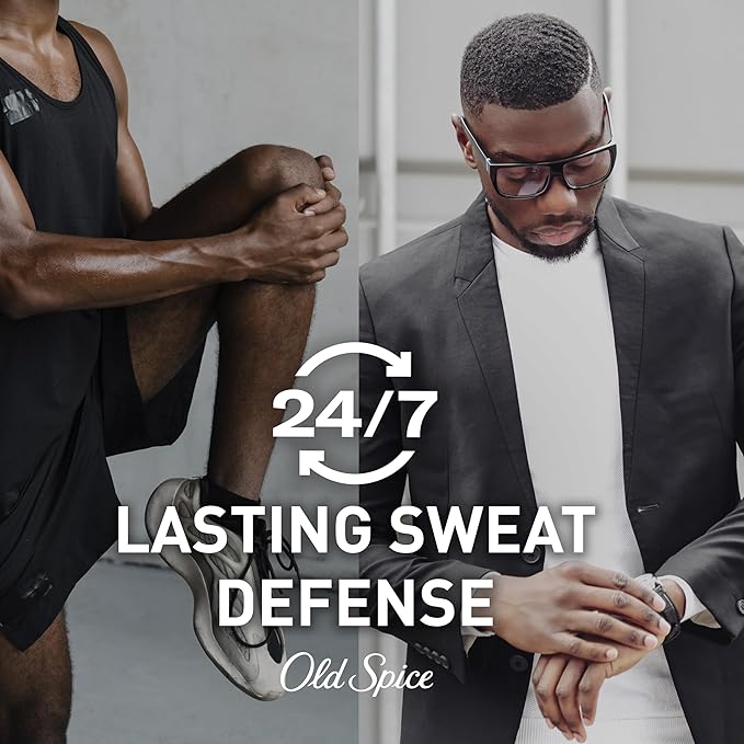 Old Spice Antiperspirant Deodorant for Men, 24/7 Sweat & Odor Protection, 24/7 Lasting Freshness, Invisible Solid, Champion with Fresh Air Scent, 2.6 oz (Pack of 6)