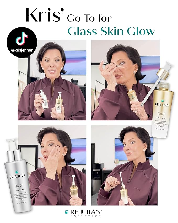 REJURAN® Turnover Ampoule, c-PDRN® [Larger Size] - Original Salmon DNA PDRN Face Serum for Rejuvenation, Firming, Hydration & Youthful Glow, Smooths Skin Texture. Korean Skincare (1.69 fl oz)