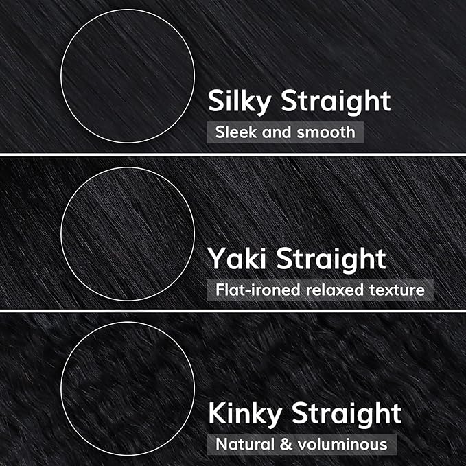 IDN BEAUTY Seamless Clip In Hair Extensions Human Hair, Kinky Straight 20 Inch 110g 7pcs Natural Black Remy Virgin Human Hair Seamless Clip Ins For Black Women PU Weft Invisible Edge