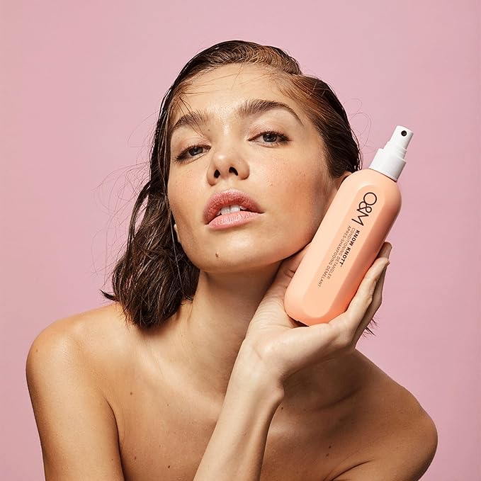 O&M Know Knott Hair Detangler Spray for Women + Kids, Leave in Conditioner Mist Hairspray, Softens, UV Protection, After Swim, Hair Cutting Spray, Vitamin B + Argan Oil, Cruelty Free + Vegan, 8.4oz