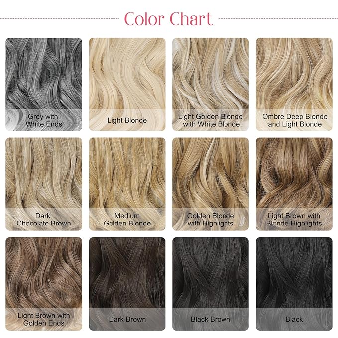 HOOJIH Clip in Hair Extensions 4PCS 14" Short Curly Clip on Hair Extensions Invisible Lace Weft Natural Soft Hairpieces for Women - Light with Golden Ends