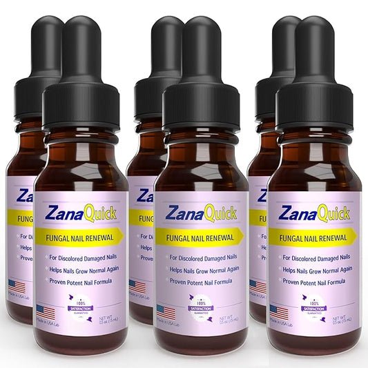 Extra Strength Toenail & Fingernail Repair Drops - Nail Care Renewal for Thick, Damaged & Discolored Nails - 6 Pack
