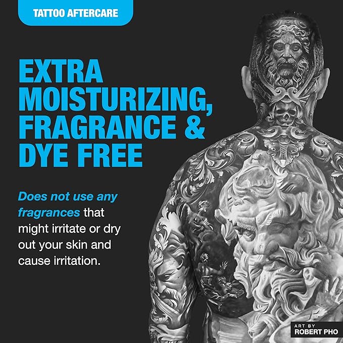 H2Ocean Aquatat Tattoo Healing Ointment - Tattoo Aftercare Cream for Tattoo Supplies - Fragrance- & Dye-Free Tattoo Care Ointment with Vitamins A & B - 0.75 oz