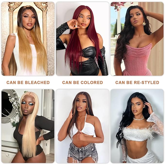 16A Raw Human Hair Bundles 100% Burmese Virgin Straight Bundles Human Hair, Sliky Boutique Extensions, Can Be Dyed and Restyled, Full Ends, Vertical Smooth (14 16 18 20)