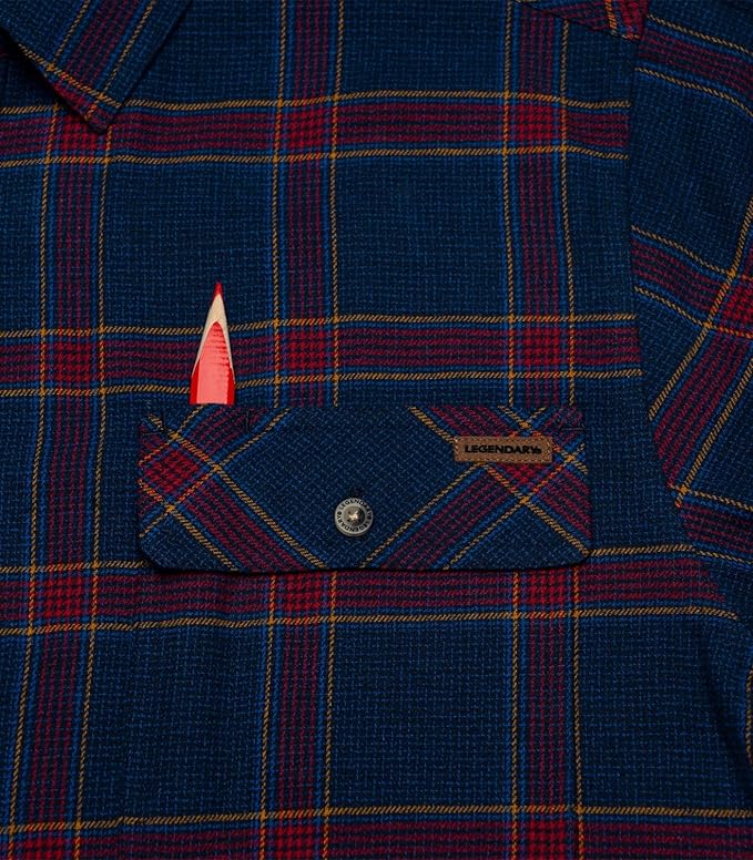 Legendary Whitetails Men's Flannel Shirt Long Sleeve Button Down 100% Cotton