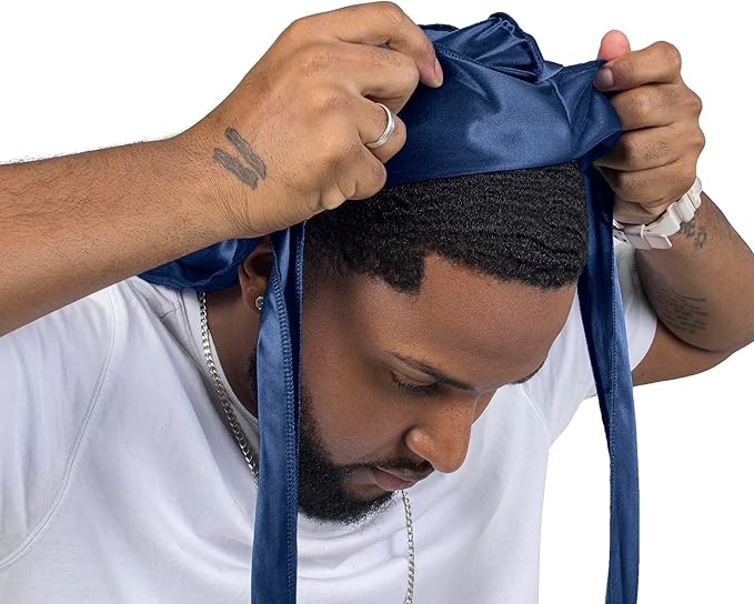 ForceWave Silky Durag for Men Wave Cap Satin Dorag for Men Women 360 Wave