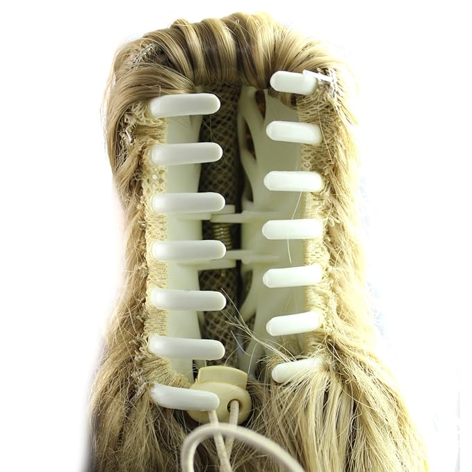 S-ssoy 31"(78cm) Women's Curly Pony Tail Hair Piece Synthetic Claw Clip Ponytail Wavy Long Curled in Hair Extension Extensions Long/Voluminous Wig Hairpieces for Women Girls Lady,22#