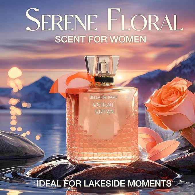 4PCS Perfume Set for Women - Floral Fragrance Gift Set with Vanilla,Sweet Fruity, Eau De Parfume| 3.4 Fl Oz Each Women's Cologne(Valentine Milano,Mon Amour Paris,Bella De Paris,Urban Toy)