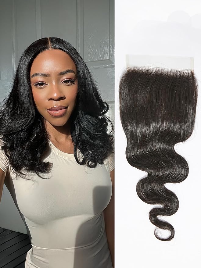 LUVME HAIR 5X5 Body Wave 18" Human Hair Lace Closure