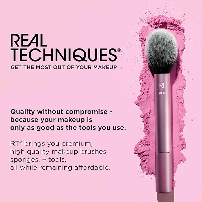 Real Techniques Miracle Complexion Sponge, Makeup Blending Sponge, For Liquid & Cream Foundation, Offers Light To Medium Coverage, Natural, Dewy Makeup, Orange Sponge, Latex-Free Foam, 1 Count