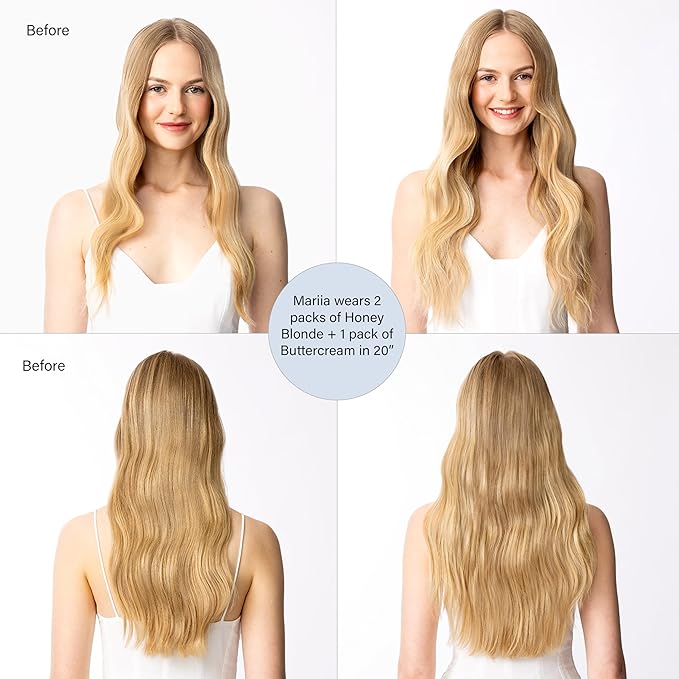 Luxy Tape-In Hair Extension Collection 16", 50g, Beige Blonde, 20 pieces