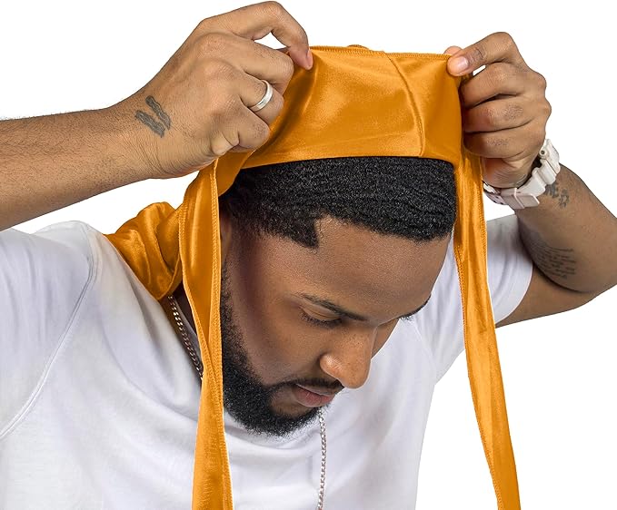 ForceWave Silky Durag for Men Wave Cap Satin Dorag for Men Women 360 Wave