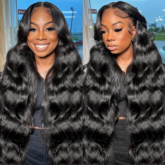 Body Wave Lace Front Wigs Human Hair Wig 200 Density 15A Raw 13x4 HD Lace Frontal Human Hair Wigs for Women 24 inch