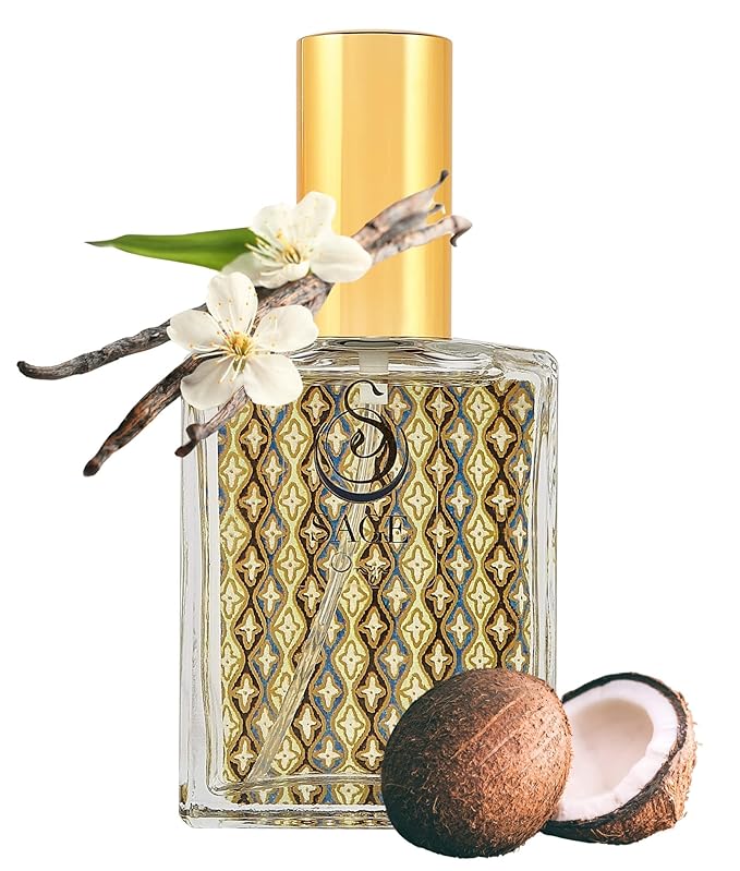 The Sage Lifestyle Onyx Luxury Spray, Vanilla Perfume, Amber Oil, Sandalwood, Vanilla Musk, Coconut, Perfume for Women, Long Lasting, Warm & Cozy Fragrance, Gourmand, Artisan, 2 oz, Travel Size Parfum