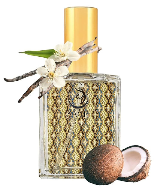The Sage Lifestyle Onyx Luxury Spray, Vanilla Perfume, Amber Oil, Sandalwood, Vanilla Musk, Coconut, Perfume for Women, Long Lasting, Warm & Cozy Fragrance, Gourmand, Artisan, 2 oz, Travel Size Parfum