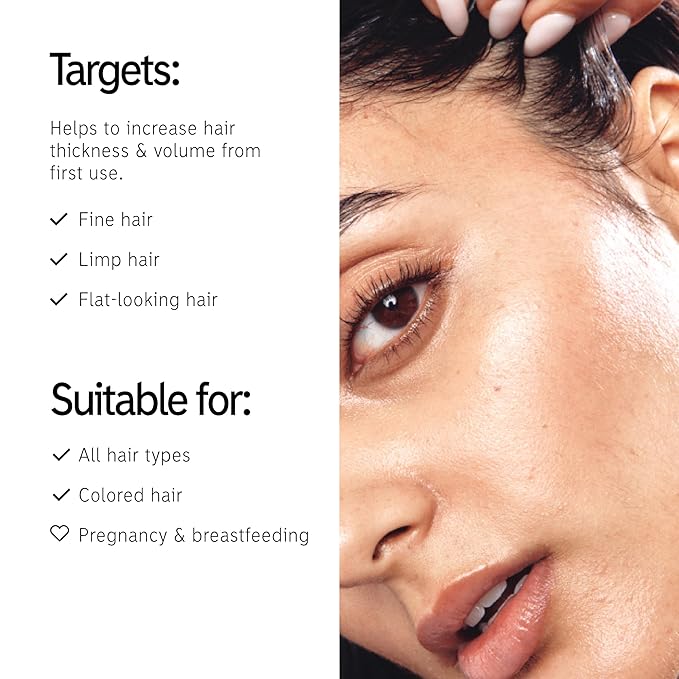 The INKEY List Peptide Volumizing Hair Treatment, 3.38 fl oz - Lightweight ,Serum Helps the Appearance of Thickness and Volume for All Hair Types