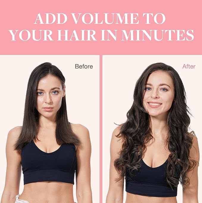 GOO GOO Clip in Hair Extensions Real Human Hair, Remy Human Hair Extensions Clip ins for Women, Natural Human Hair, 20inch 200g 7Pcs, #2 Dark Brown