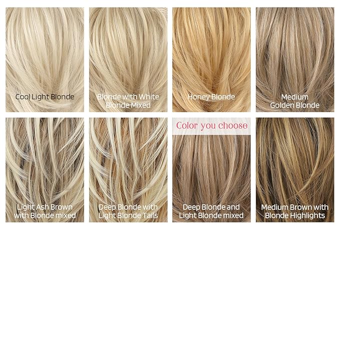 HOOJIH Ponytail Extension, Claw Clip in Straight Hair Bun Messy Bun 9 Inch Short Ponytail with Bendable Metal Wire Hair Pieces for Women Fake Hair Bun DIY Styles - Deep Blonde and Light Blonde mixed