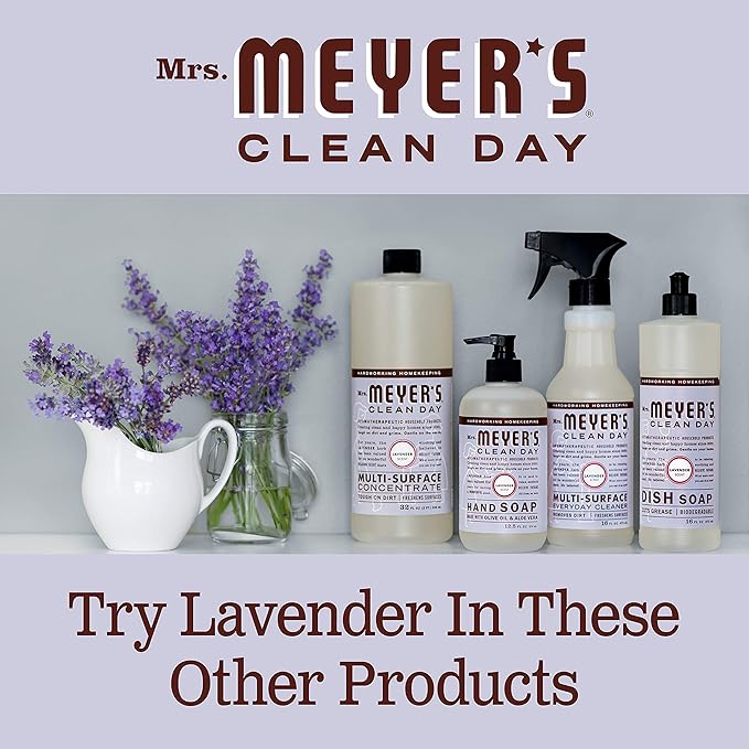 MRS. MEYER'S CLEAN DAY Liquid Hand Soap Refill, Cruelty Free, Lavender Scent, 33 Fl Oz (Pack of 1)