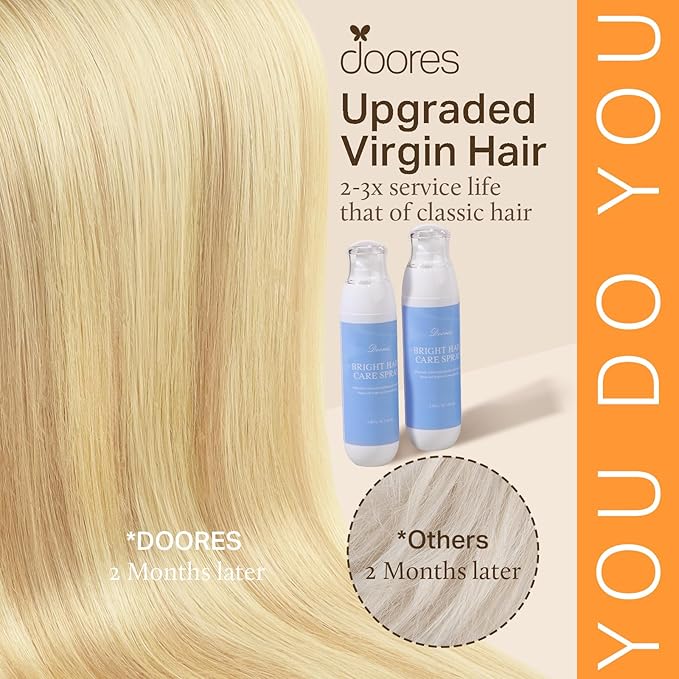 DOORES Keratin I Tip Extensions, Drity Blonde Highlight Golden Blonde 50g/100s 16 Inch, Long Hair Extensions I Tip Extensions Itip Extensions Real Human Hair