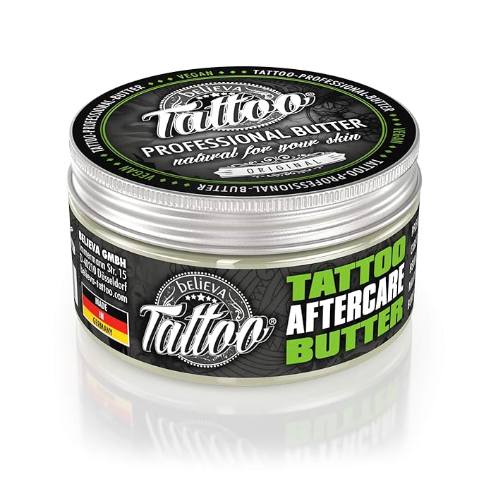 Aftercare Butter – Vegan Tattoo Care Balm for Moisturized & Nourished Skin – 3.38 oz