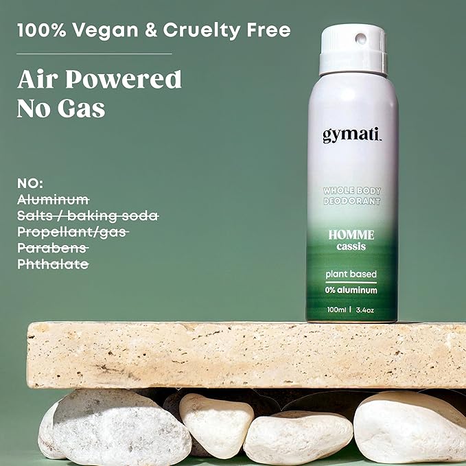 Gymati Fitness Body Deodorant Spray Aluminum Free - Men - Pack of 3