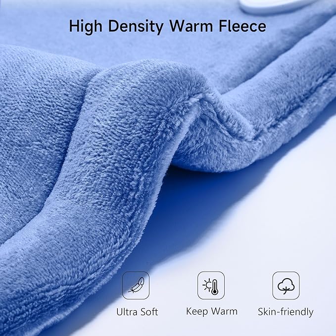 ALLJOY Heating Pad for Back Pain Relief, 24"x33" Weighted Heating Pads for Neck and Shoulder, Christmas Gifts for Women Men, Back Heating Pads Fast-Heating with 10 Heat Settings, 4 Timing Setting