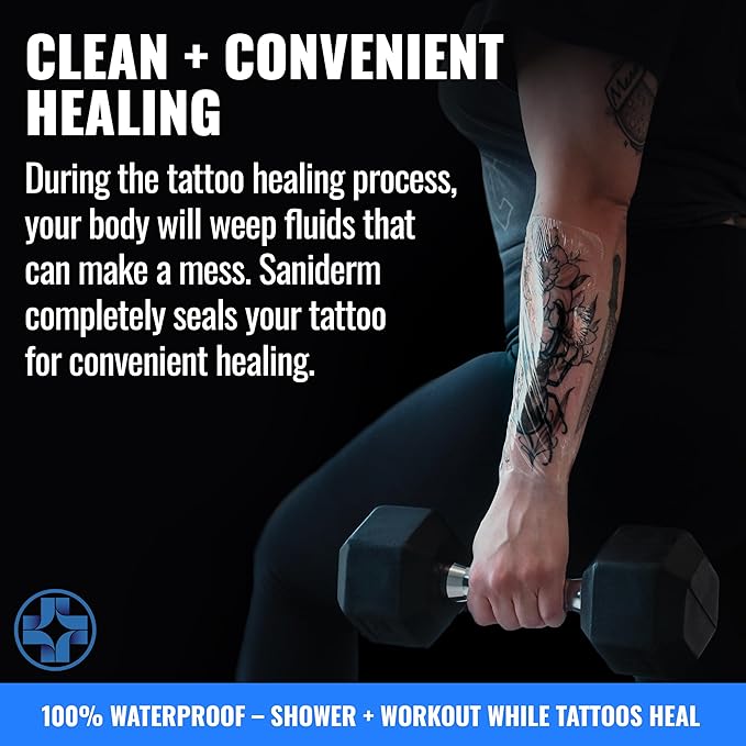 Saniderm Original Tattoo Aftercare Bandage (Large Roll, 8 in x 8 yd)