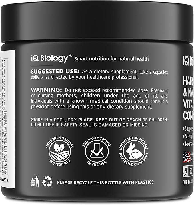 Biotin for Hair Growth Women & Men with Keratin, Collagen Complex 30000 mcg – Capsules for Hair Loss & Stronger Thickness – Skin & Nails Vitamins, Biotin 10000mcg and Collagen Supplements - 60 Pills