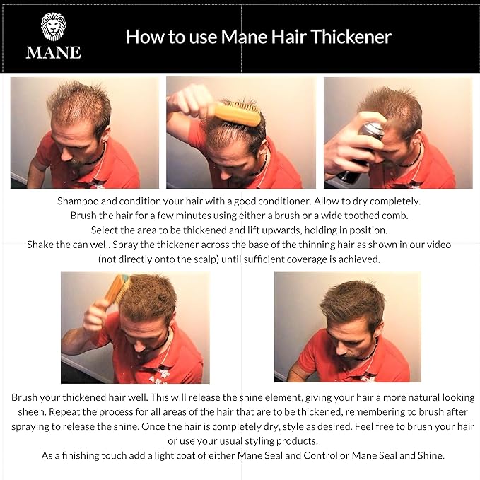MANE Hair Thickening Spray Travel Pack (Light Brown)