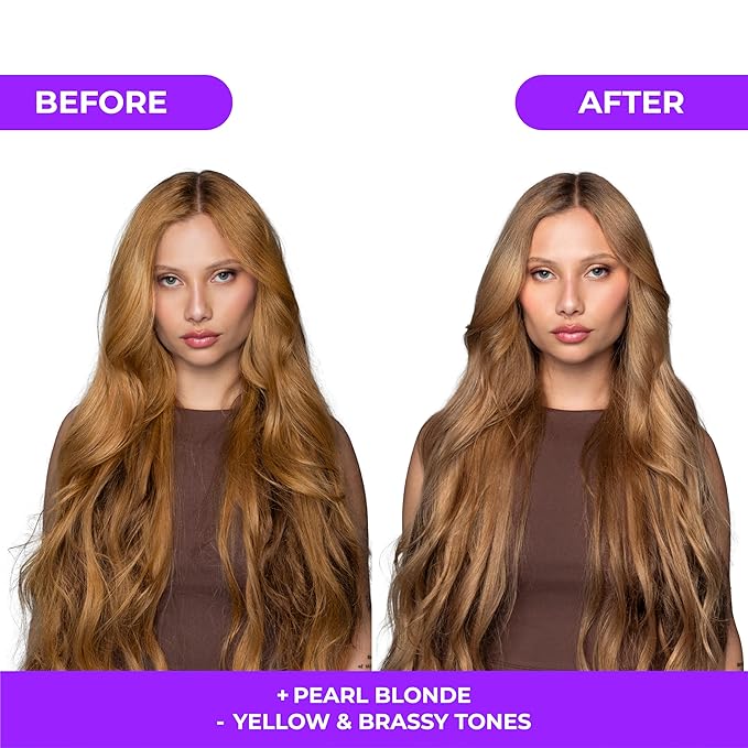 Naissant Set Purple Shampoo & Toning Mask | Eliminates Brassiness | Neutralizes Yellow & Orange Tones | Paraben, Ammonia & Sulfate Free | Pro-Vitamin B5, Olive Oil & Honey (Pearl Blonde) 10.1 Fl Oz