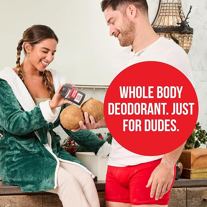 Happy Nuts Whole Body Deodorant for Men - Full Body Odor Control - Ideal for Perfect for Pits, Groin, and More - All Day Confidence - Powerful & Effective Men's Deodorant (Big Wood)