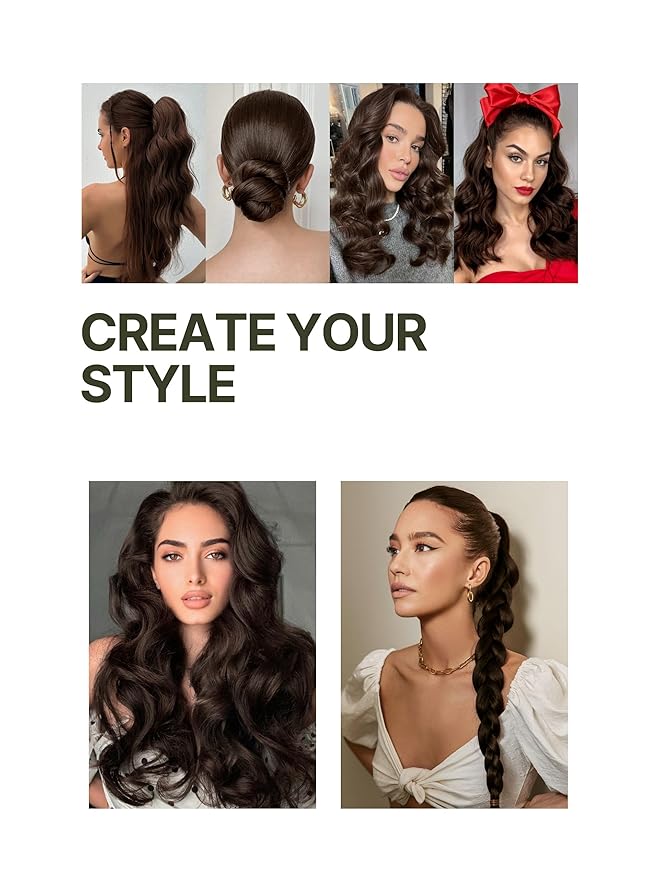 Frodio Clip Ins Hair Extensions Dark Brown 20 inches Real Human Hair Seamless Silk Long Straight Full Thick Virgin Brazilian Jet Black Natural Color Beauty For Women Can Be Body Wave 135g 9 Piece