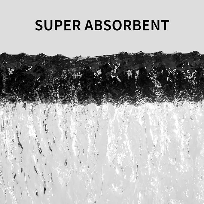 Oversized Bath Sheets 40x80 Inches Extra Large Bath Towels for Adults Super Soft Quick Dry Highly Absobent Microfiber Shower Towels for Bathroom, Pool, Gym, Yoga Towel (Black, 2Piece)