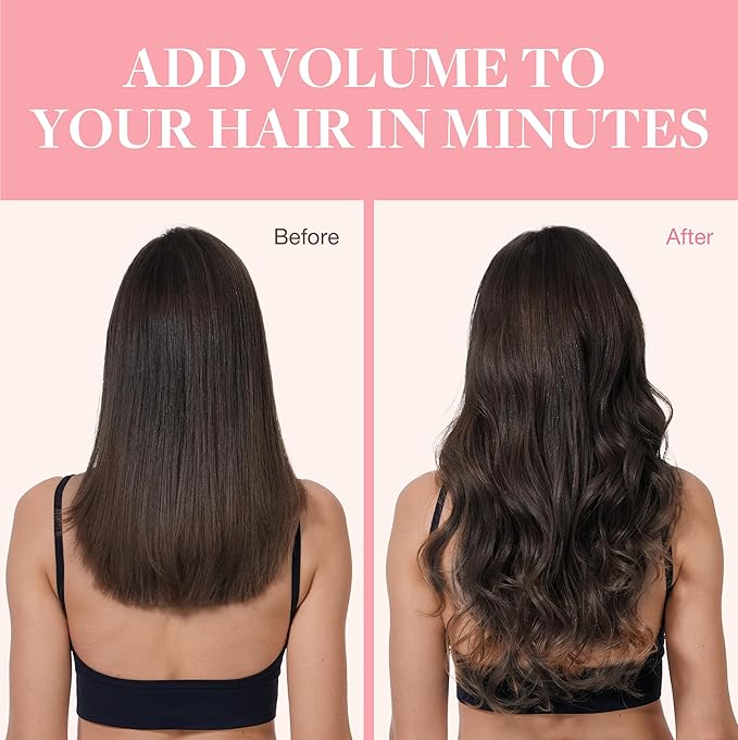 GOO GOO Clip in Hair Extensions Real Human Hair, Remy Human Hair Extensions Clip ins for Women, Natural Human Hair, 20inch 120g 7Pcs, 2 Dark Brown
