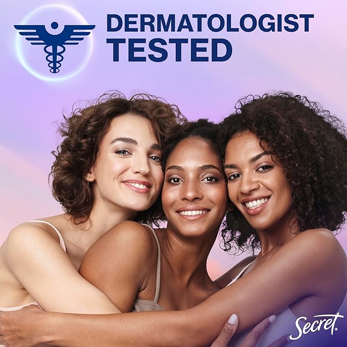 Secret Whole Body Deodorant Dry Feel Cream + Absorbs Sweat for Women, Light & Fresh Scent, Aluminum Free Deodorant, 72 HR Odor Protection, 3.0 oz
