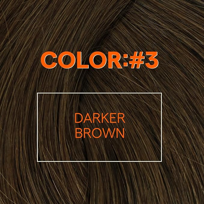 Full Shine Weft Hair Extensions Human Hair Sew In Extensions Remy Straight Human Hair Bundles Color Brown Human Hair Extensions Sew In For Women 20 Inch 105G