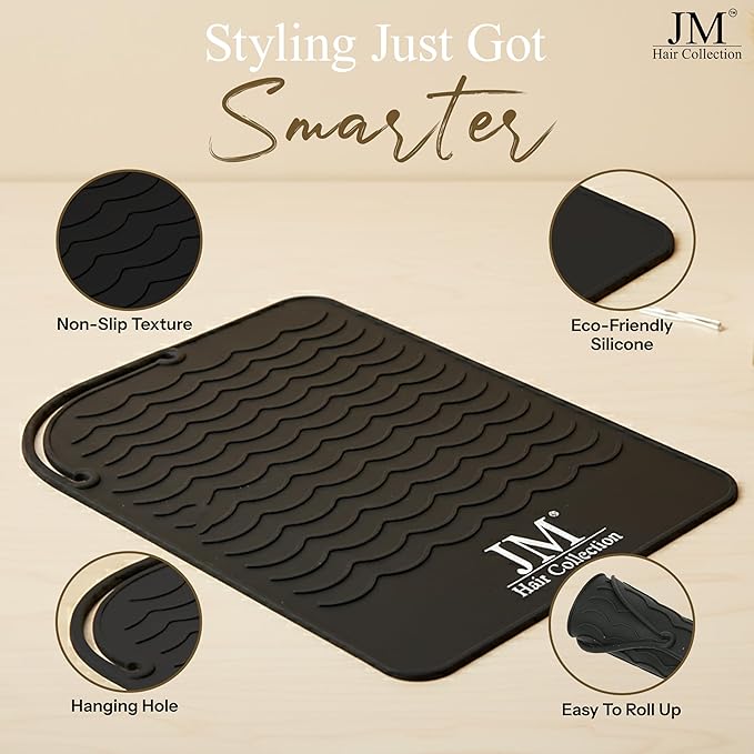 Silicone Heat Mat for Hair Styling Tools - Non-Slip, Heat Resistant - 1 Pack