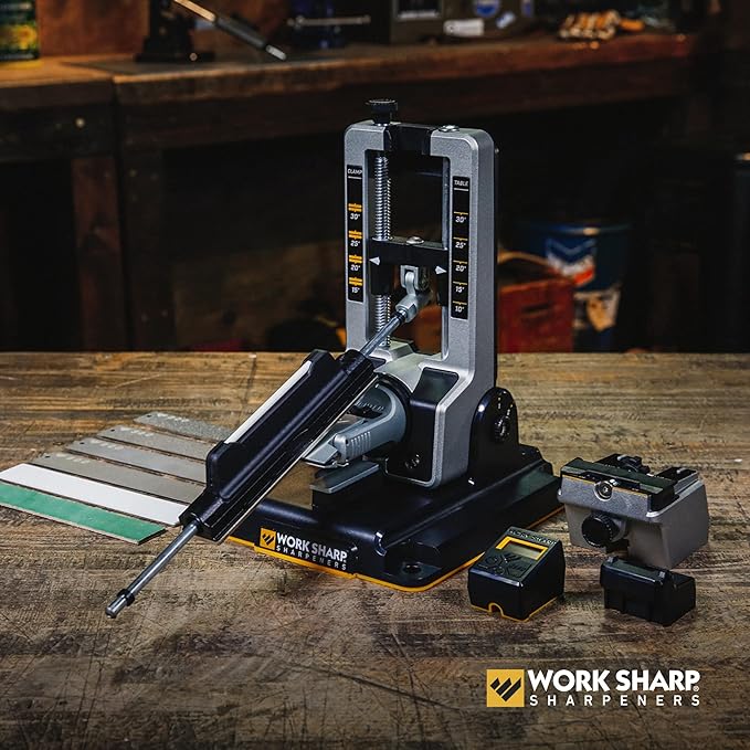 Work Sharp Professional Precision Adjust Elite Set Knife Sharpener value combo bundle with the Guided Field Knife Sharpener
