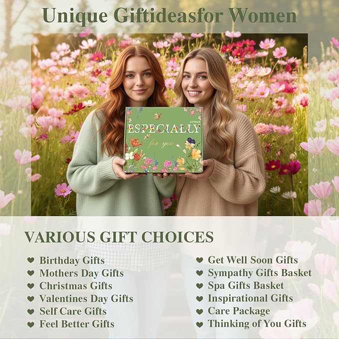 Self Care Giftst for Women 11 in 1 Spa Gift Baske Box with Blanket, Candle, Bath Salt & Tumbler — Birthday, Get Well Soon, Thinking of You, Christmas Gifts (Turquoise-11 in 1)