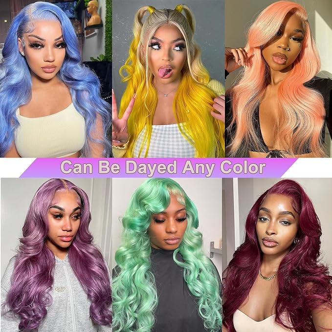 613 Lace Front Wig Human Hair Blonde Wig Human Hair 13x4 Body Wave Lace Front Wigs 180 Density 613 Body HD Lace Frontal Wig Glueless Wigs Human Hair Pre Plucked 36 inch