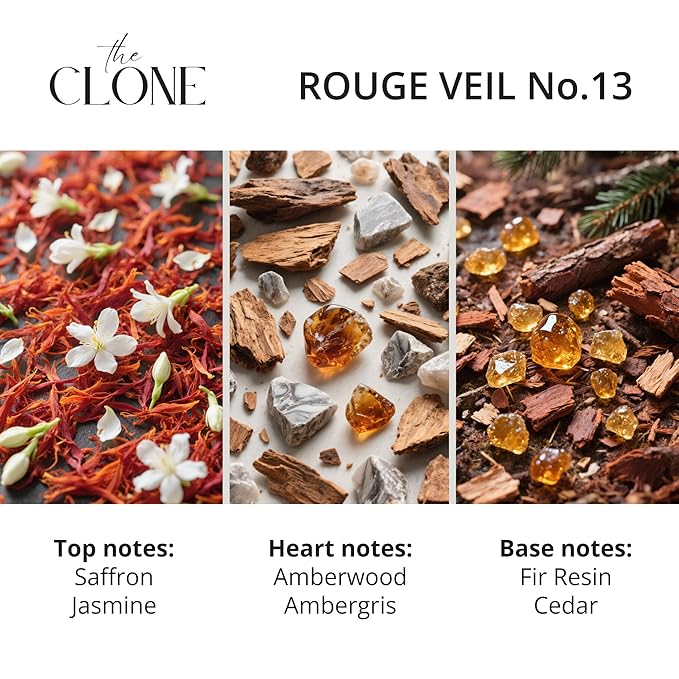 Clone, Rouge Veil 13, Inspired by B.accarat R.ouge 540 Perfume For Women Men Unisex, Extrait de Parfum, Fragrance Perfume Spray 1.7 Fl Oz (50ml)