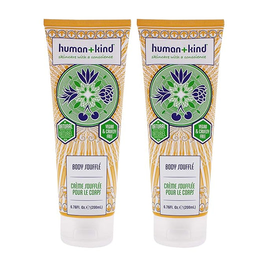 Human+Kind Body Souffle Cream - Tube Unisex 6.76 oz - Pack of 2