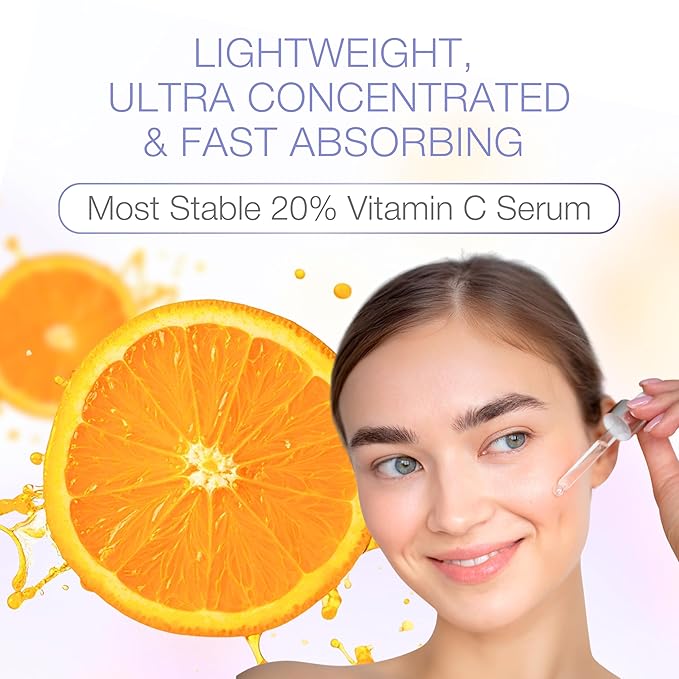 YOUN Beauty 20% Vitamin C Face Serum with Hyaluronic Acid, Ferulic Acid & Vitamin E by Holistic Plastic Surgeon Dr. Anthony Youn | Antioxidant Serum for Face for Skin Hydration, 60 ml