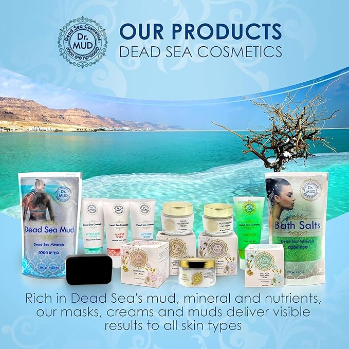 Dead Sea Mud Body Mask, Black Clay Treatment, Natural Minerals Deep Cleansing Mask (20.4 oz)