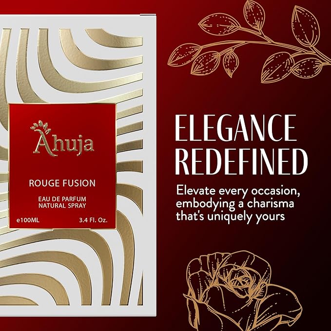 AHUJA Rouge Fusion Unisex Eau De Parfum 3.4 fl oz