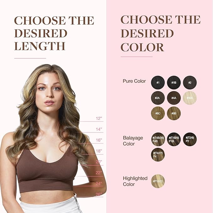 GOO GOO Clip in Hair Extensions Real Human Hair, Remy Human Hair Extensions Clip ins for Women, Natural Human Hair, 16inch 150g 9Pcs, 2/6/18 Balayage Brown to Dirty Blonde