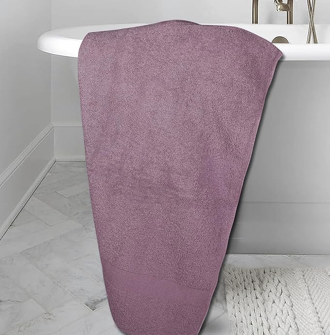 Softolle Luxury Bath Towels Set of 4 (27” x 54”) | Towels for Bathroom | Super Soft | Highly Absorbent Towels for Home, Spa, Gym (Purple Ash)